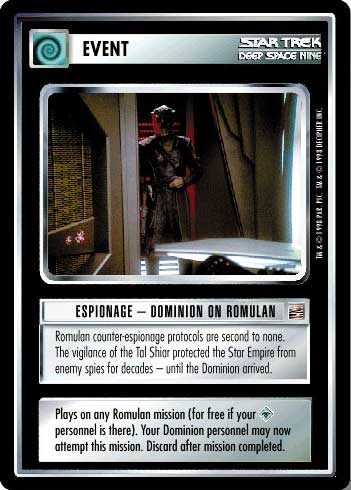 Espionage – Dominion on Romulan