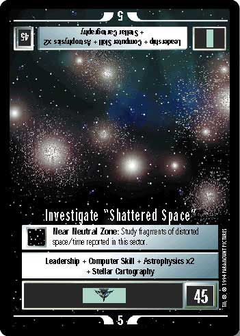 Investigate "Shattered Space"