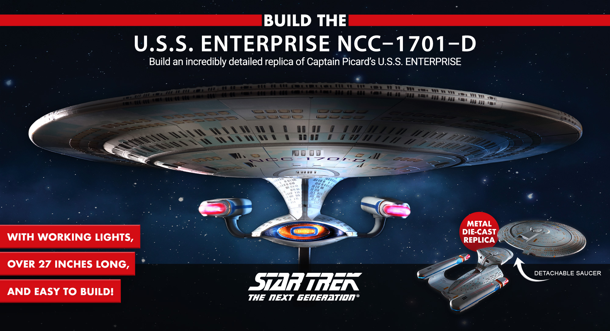Eaglemoss Build the USS Enterprise 1701-D 2020 splash