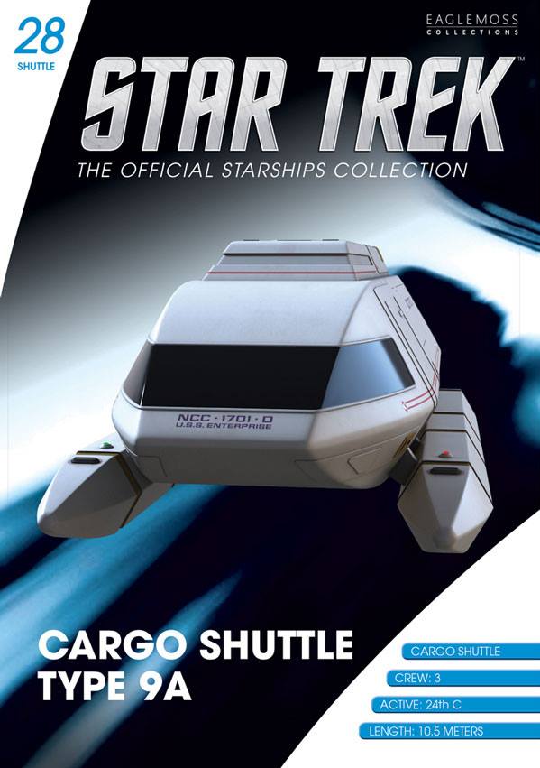 Star Trek Janeway's Armored Shuttle #24 Eaglemoss englisches Magazin & Okudagram 