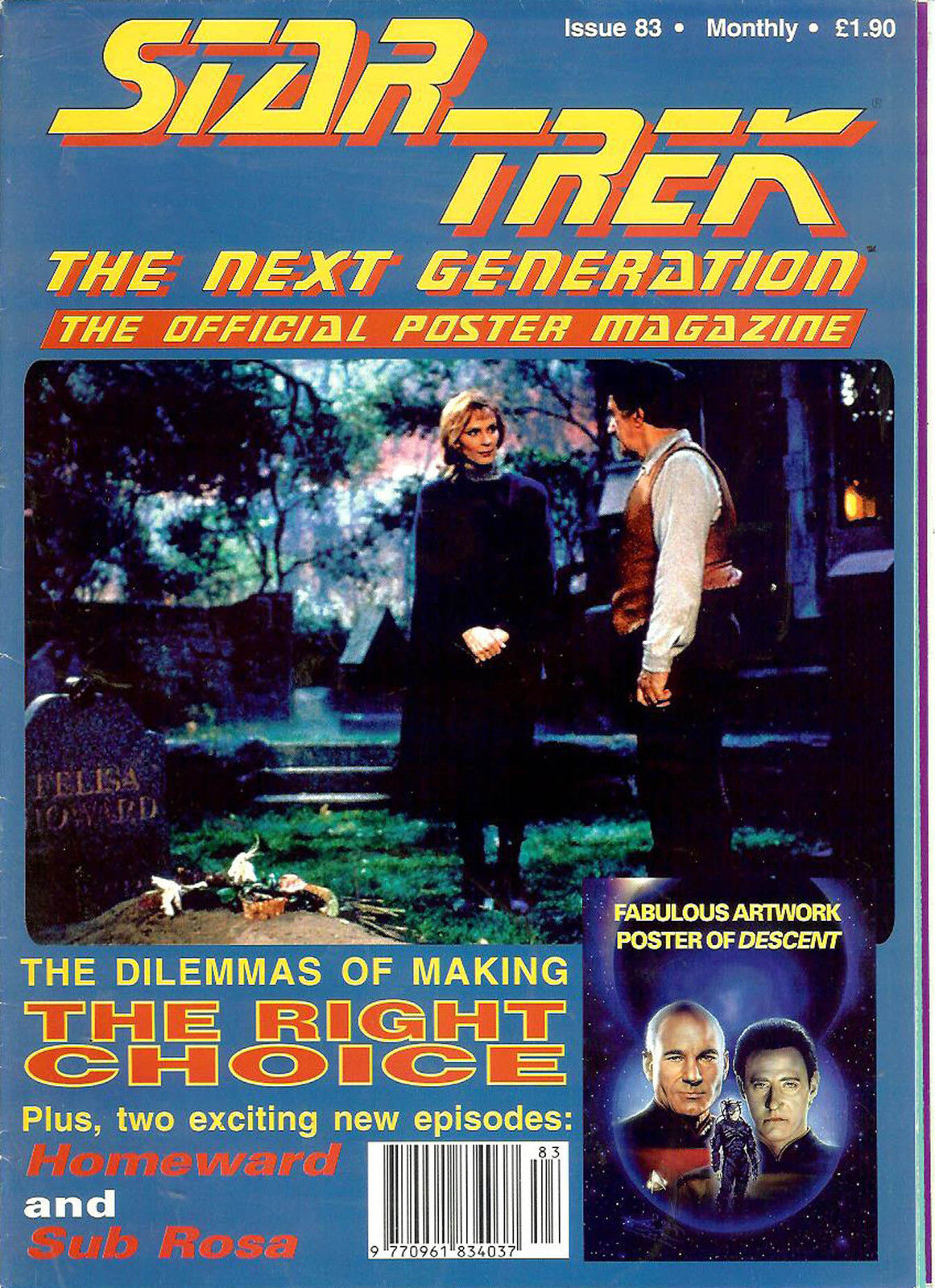 Star Trek: The Next Generation Poster Magazine #83