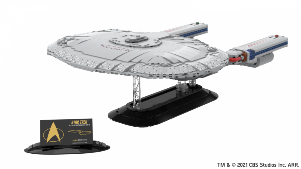 Blue Brixx Star Trek TNG 1701-D Large Model