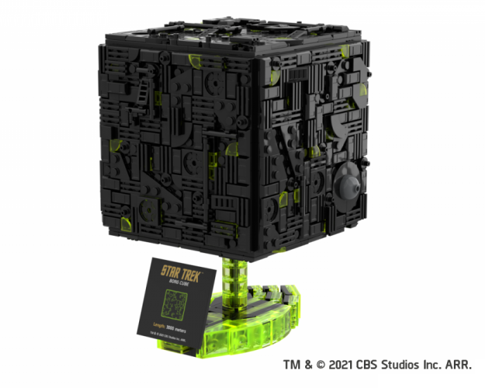 Blue Brixx Borg Cube Medium Model