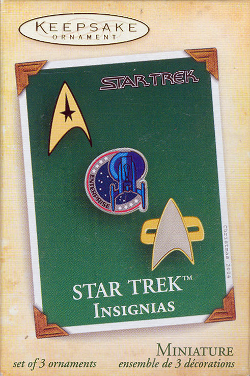 Hallmark Keepsake Ornament 2004 - Star Trek Insignias