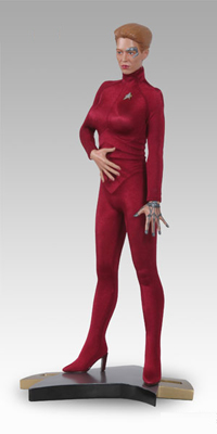Sideshow Seven of Nine Statue in Maroon Outfit
