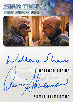 Dual Autograph - Armin Shimerman & Wallace Shawn 