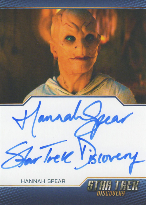Discovery Season Two Hannah Spear Inscription Autograph Card