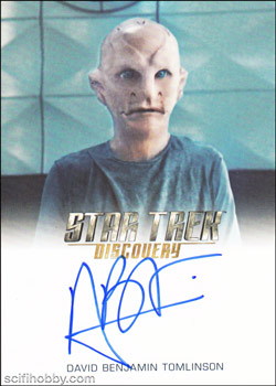 Discovery Season Three David Benjamin Tomlinson Full Bleed Autograph Card