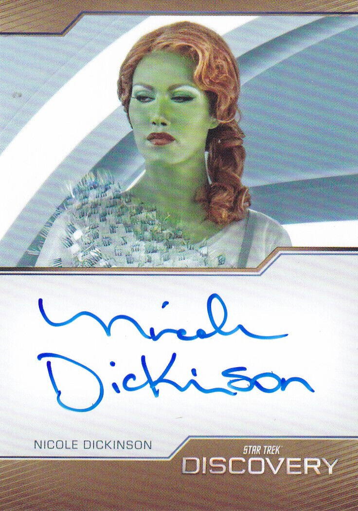 Discovery Season Four Nicole Dickinson Bordered Autograph Card