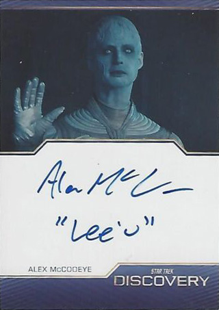Discovery Season Four Alex McCooeye Inscription Autograph Card