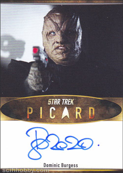 Picard Season One Dominic Burgess Bordered Autograph Card