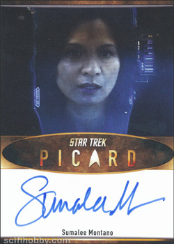 Picard Season One Sumalee Montano Bordered Autograph Card