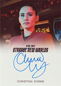 Strange New Worlds Season One Full Bleed Autograph Card Christina Chong
