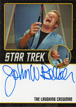 TOS Captain's Black Border Autograph - John Bellah