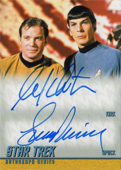 Shatner & Nimoy Autograph Card DA35