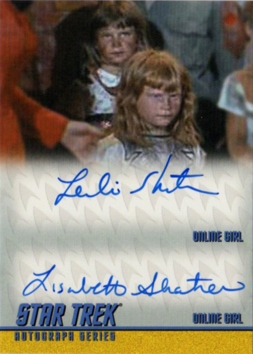 DA5 Dual Autograph Leslie Shatner & Lisabeth Shatner