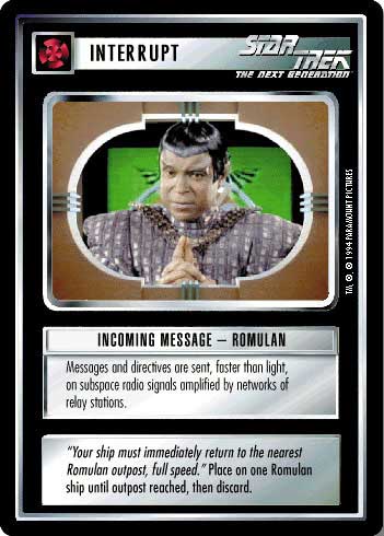 Incoming Message - Romulan