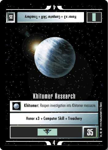 Khitomer Research