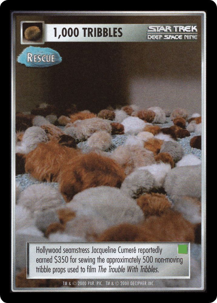 1,000 Tribbles – Rescue (green)