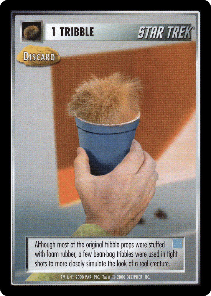 1 Tribble – Discard (blue)