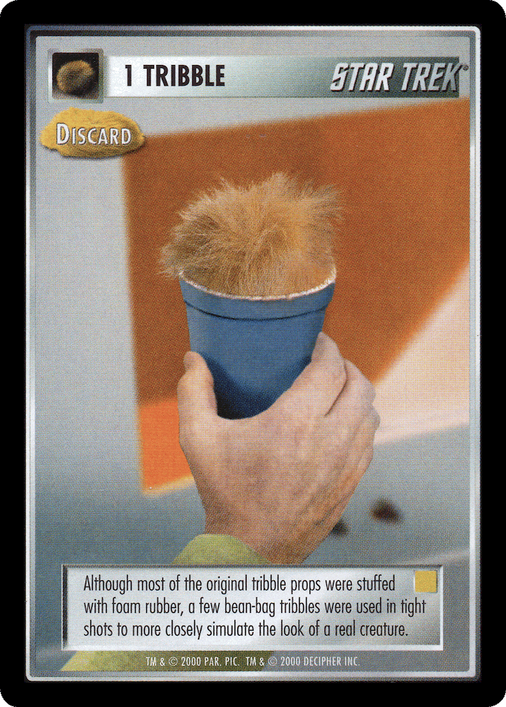 1 Tribble – Discard (yellow)