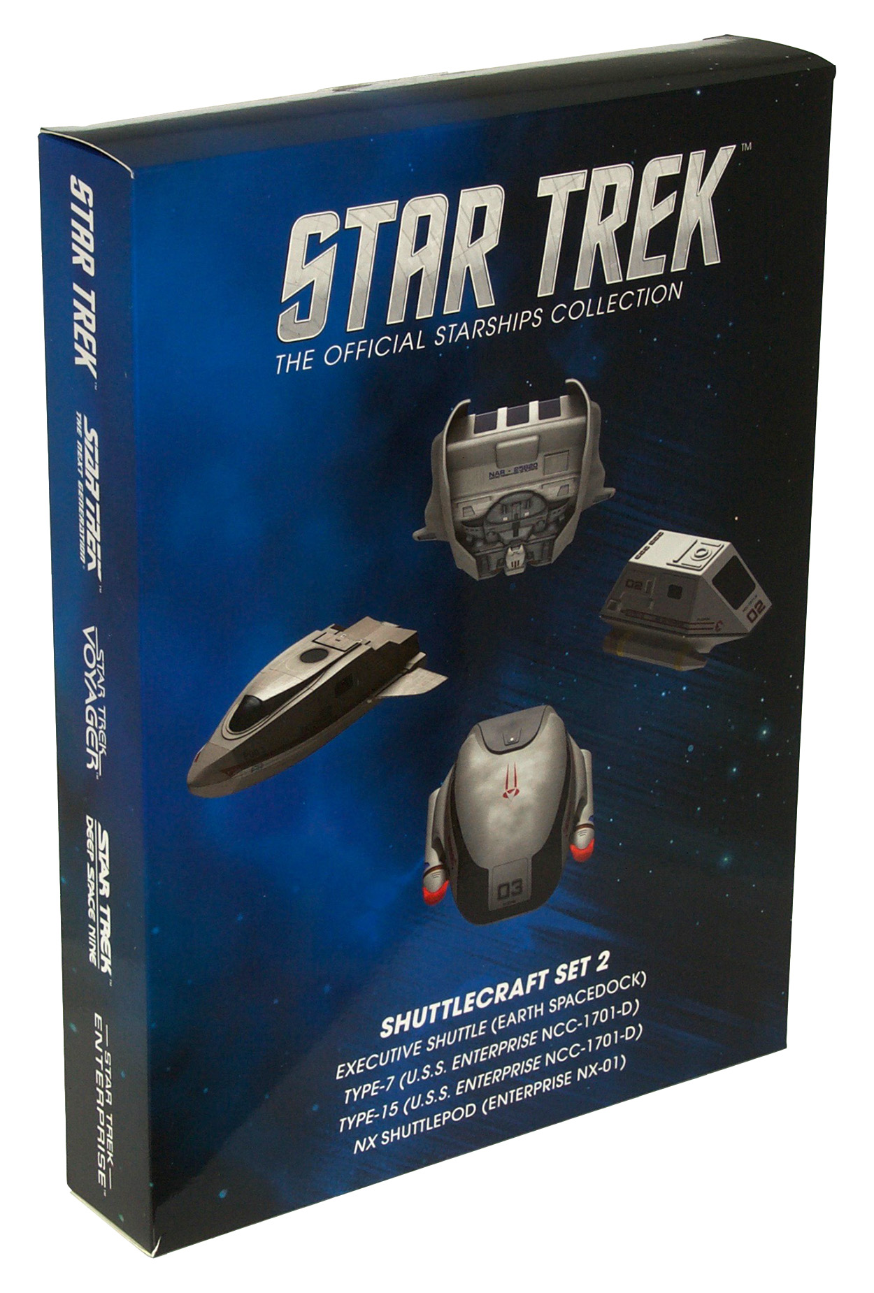 Eaglemoss Star Trek Starships Shuttle Set 2 Box