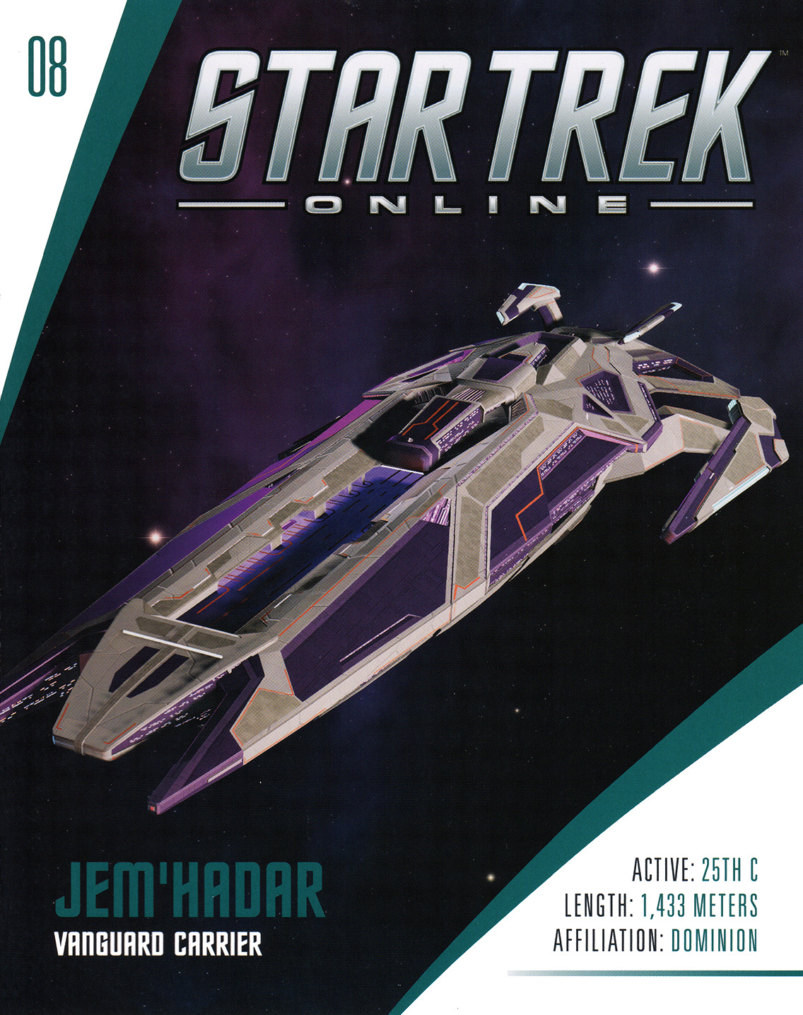 Eaglemoss Star Trek Online Starships Issue 8 Magazine
