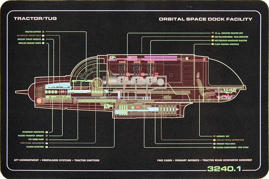 Eaglemoss Star Trek Starships Shuttle Schematic 18