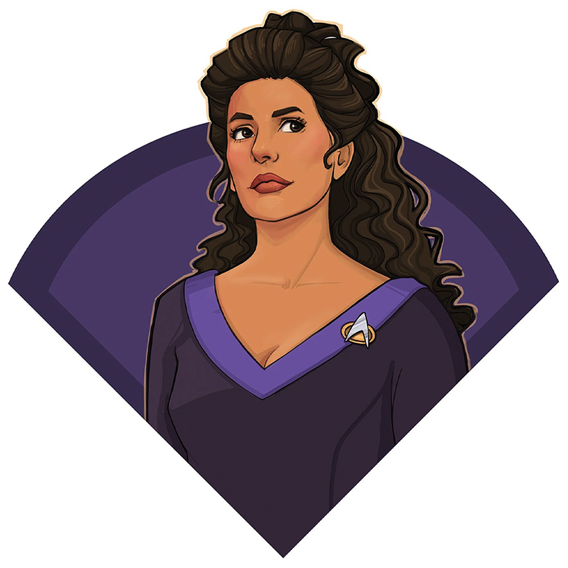 Eaglemoss Women in Star Trek Pin Deanna Troi