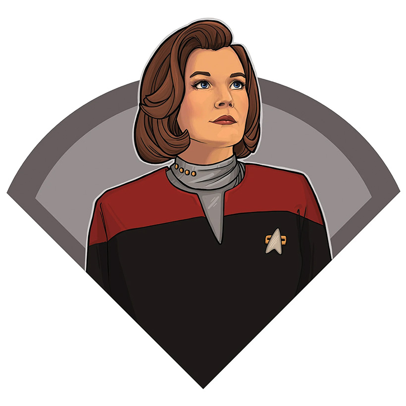 Eaglemoss Women in Star Trek Pin Kathryn Janeway