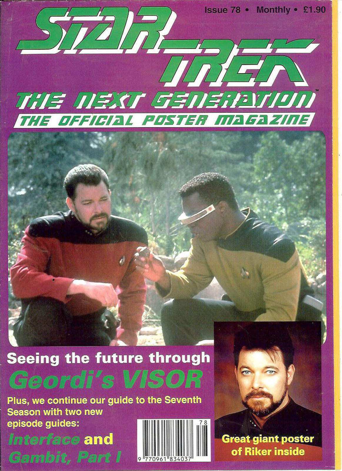 Star Trek: The Next Generation Poster Magazine #78