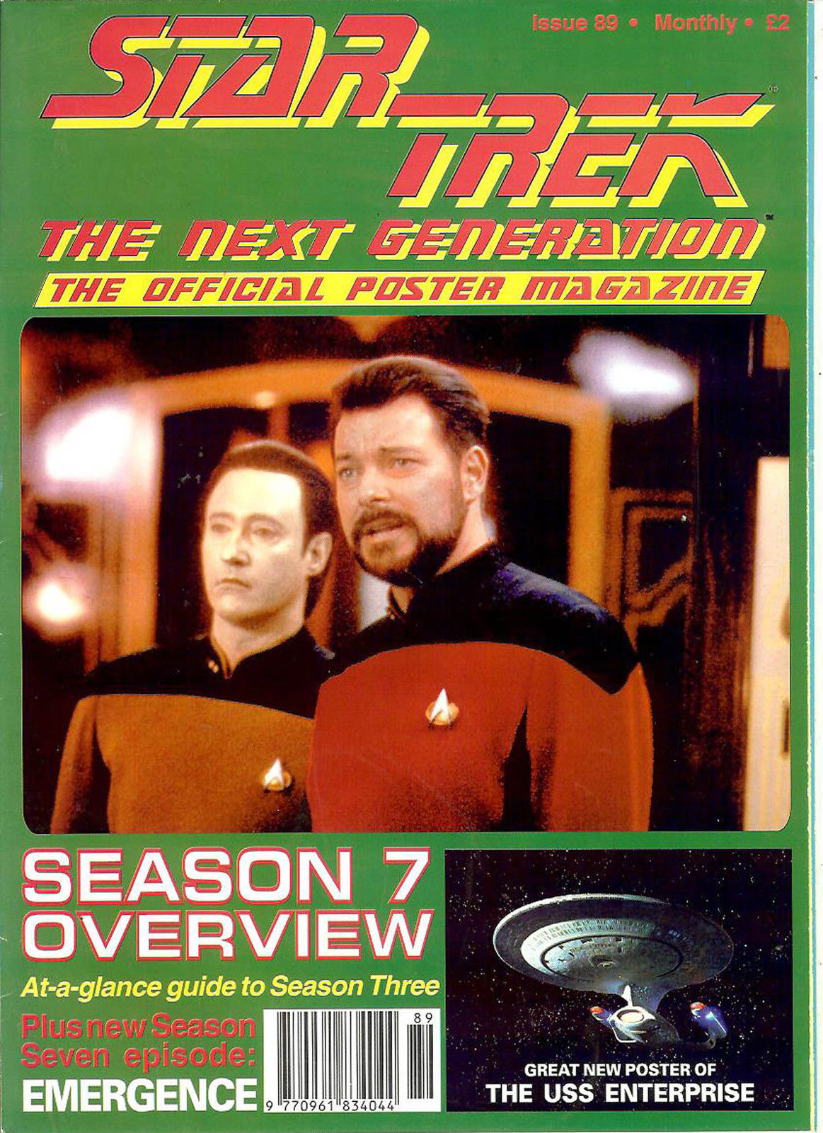 Star Trek: The Next Generation Poster Magazine #89