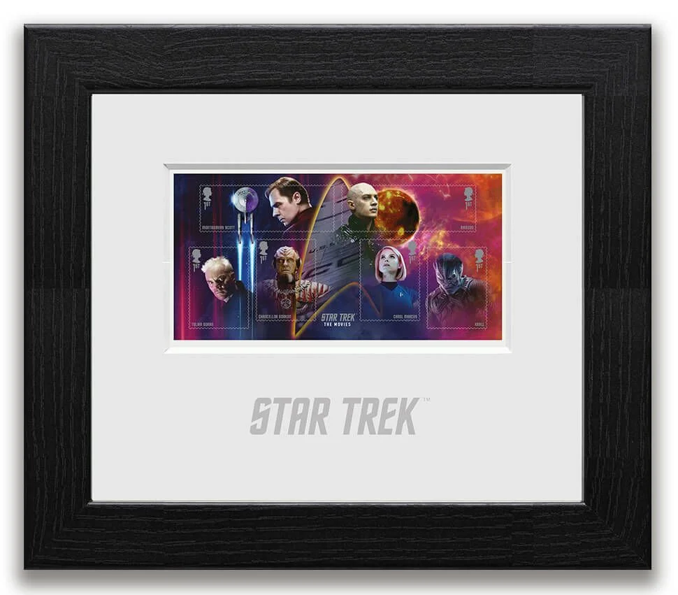 Royal Mail Star Trek Framed Miniature Sheet