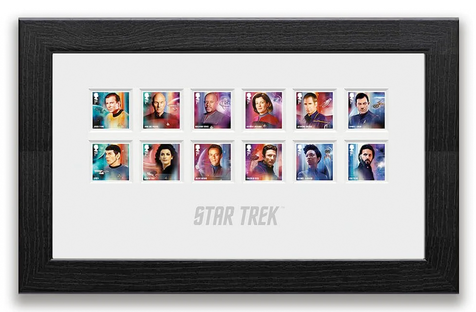 Royal Mail Star Trek Framed Stamps