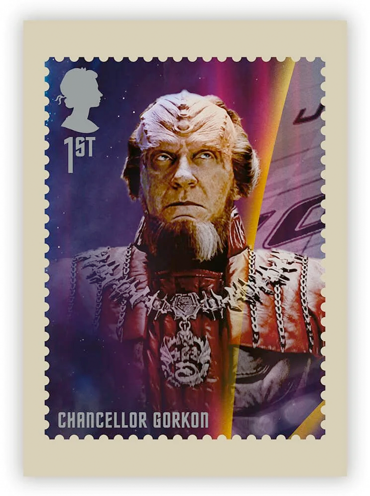 Royal Mail Star Trek Postcard Gorkon