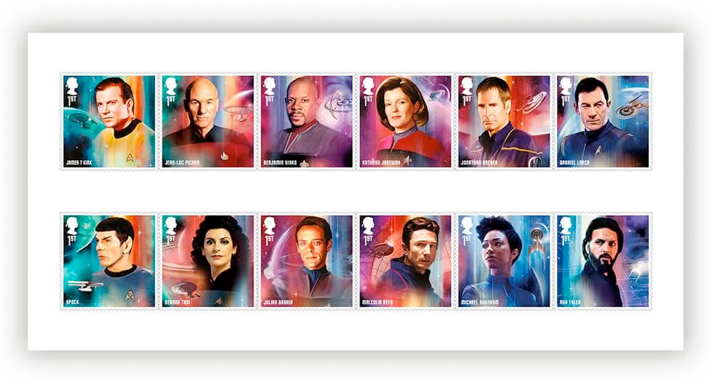 Royal Mail Star Trek Stamp Set