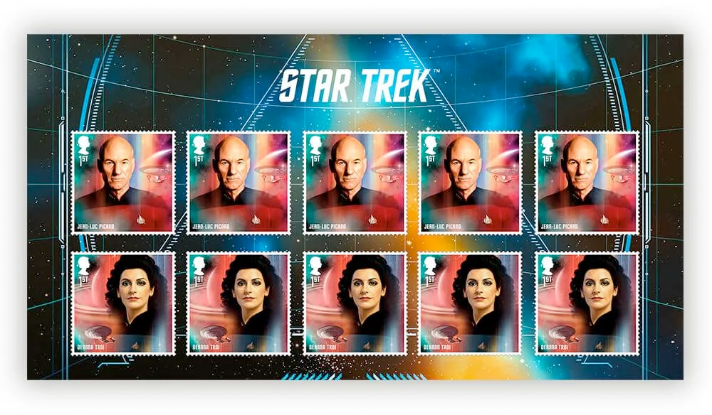 Royal Mail Star Trek TNG Stamp Set