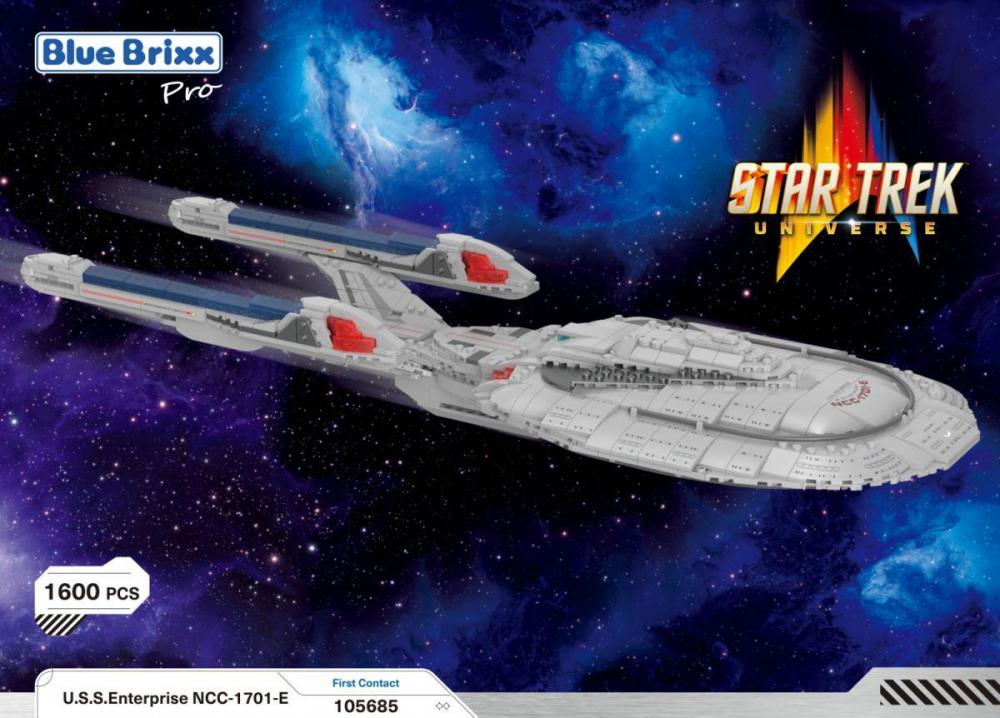 Blue Brixx Star Trek TNG 1701-E Box Large