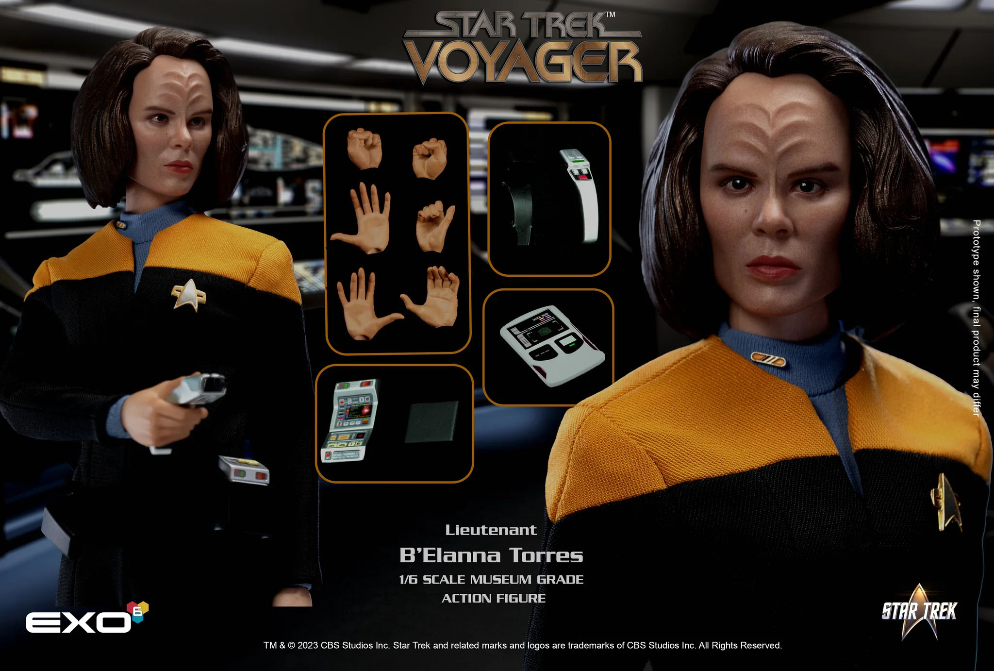 Exo-6 Figure: Lieutenant B'Elanna Torres Accessories