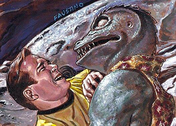 Norman Faustino Sketch - Kirk and Gorn