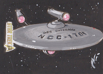 Lee Lightfoot Sketch - USS Enterprise NCC-1701