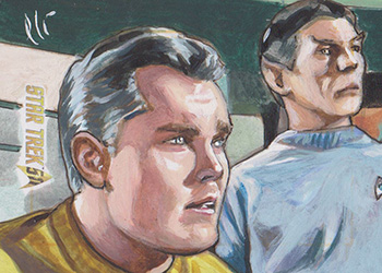 Lee Lightfoot Sketch - Christopher Pike and Spock