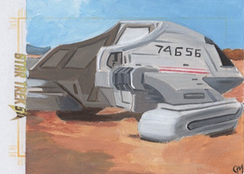 Jeff Mallinson Sketch - Voyager Shuttle Cochrane