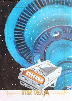Jeff Mallinson Sketch - Executive Shuttle and Spacedock