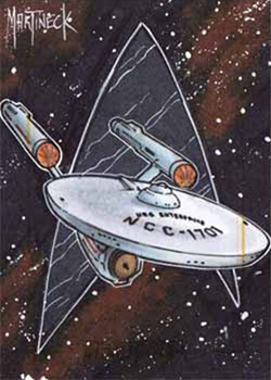 Warren Martineck Sketch - USS Enterprise NCC-1701 #1