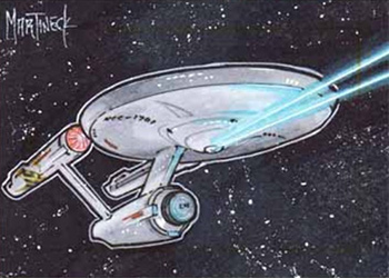 Warren Martineck Sketch - USS Enterprise NCC-1701 #4