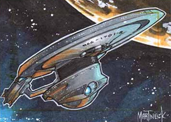 Warren Martineck Sketch - USS Enterprise NCC-1701-B #3