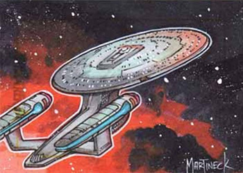 Warren Martineck Sketch - USS Enterprise NCC-1701-C #5