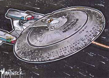 Warren Martineck Sketch - Future USS Enterprise NCC-1701-D #3