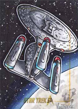 Warren Martineck Sketch - Future USS Enterprise NCC-1701-D #5
